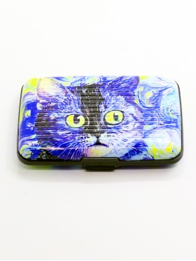 Starry Night Print Credit Card Wallet